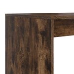 vidaXL Bureau Chêne fumé 108 x 55 x 103.5 cm Bois d'ingénierie