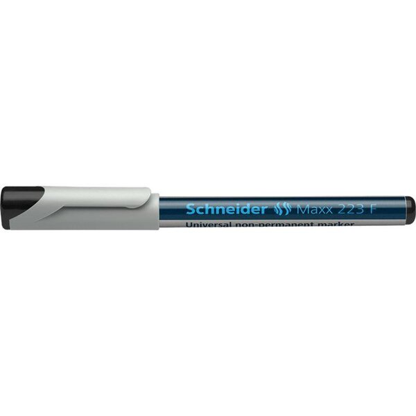 Marqueur universel Maxx 223 Pointe Fine non-Permanent noir x 10 SCHNEIDER