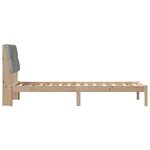 vidaXL Cadre de lit avec tête de lit rembourrée Marron 80 x 200 cm