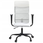 Chaise fauteuil siège de bureau informatique étude réglable en hauteur blanc 02_0024063