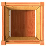 vidaXL Jardinières 2 Pièces cire marron bois de pin massif