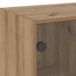 vidaXL Buffet haut avec portes chêne artisanal bois d'ingénierie
