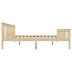 vidaXL Cadre de lit sans matelas naturel bois massif de pin 160x200 cm