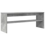 vidaXL Meuble TV Gris béton 100 x 30 x 40 cm Bois d'ingénierie