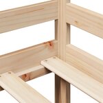 vidaXL Lit de jour avec tiroirs sans matelas 90x200 cm bois massif