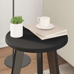 vidaXL Plateau de table Noir 30 x 30 x 1 5 cm Bois d'ingénierie