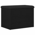 vidaXL Banc de Rangement Chêne noir 62 x 42 x 45 cm Bois d'ingénierie