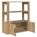 vidaXL Buffet chêne artisanal 30 x 80 x 90 cm Bois d'ingénierie