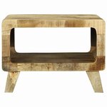 vidaXL Table basse Marron 50 x 50 x 35 cm Bois de mangue massif