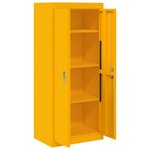 vidaXL Armoire de rangement Jaune moutarde 60 x 40 x 140 cm Acier