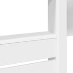 vidaXL Lit Superposé pour Enfants Blanc 100 x 200 cm Bois d'ingénierie