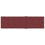 vidaXL Coussin de chaise longue rouge bordeaux mélangé (75+105)x50x3cm