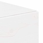vidaXL Table de chevet Blanc 42 x 32 5 x 40 cm Bois massif en pin