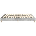 vidaXL Cadre de lit sans matelas gris béton 180x200 cm bois ingénierie