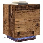 vidaXL Cabinet de chevet avec tiroir 2 Pièces Bois Ancien 45 x 40 x 55 cm