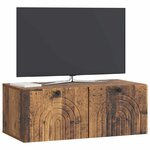 vidaXL Meuble TV mural Bois ancien 78 5 x 41 x 30 cm Bois d'ingénierie