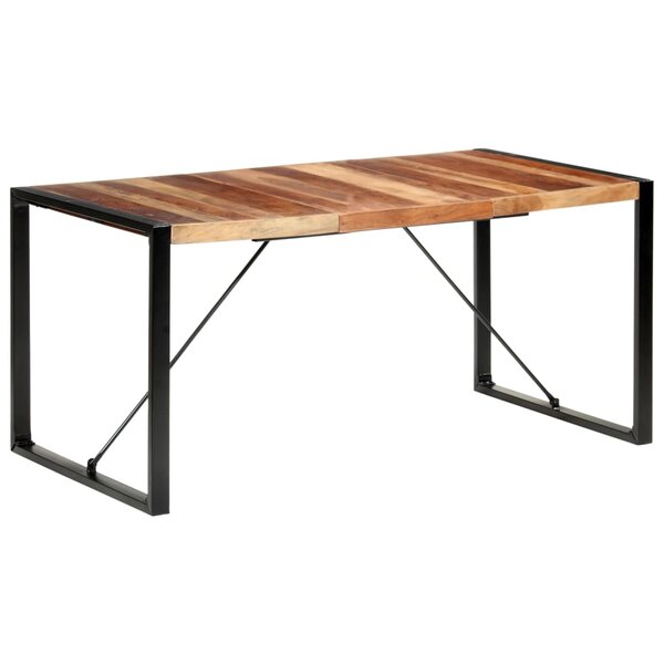 vidaXL Table à manger 160x80x75 cm bois massif