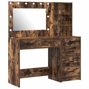 vidaXL Table de Toilette Marron 78.5 x 41 x 135 cm Bois d'ingénierie