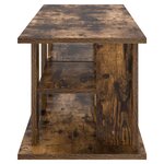 vidaXL Support de télévision Chêne fumé 96 x 35 x 33 5 cm