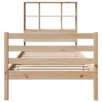 vidaXL Lit bibliothèque sans matelas 90x200 cm bois de pin massif