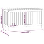 vidaXL Boîte de rangement de jardin Marron miel 115x49x60 cm Bois pin