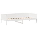 vidaXL Lit de jour et tiroirs sans matelas blanc 90x190 cm bois massif