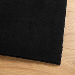 vidaXL Tapis doux à poils moyens et lavable HUARTE Noir 1000 x 80 cm