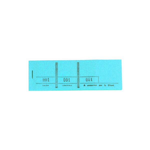 Bloc Passe-partout 100 Feuillets Numérotés De 3 Volets - Format 4 8x15 Cm - Bleu - X 50 - Exacompta