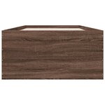 vidaXL Cadre de lit chêne marron 90x200 cm bois d'ingénierie