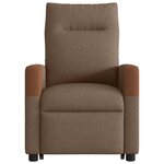 vidaXL Fauteuil inclinable Marron Tissu