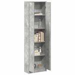 vidaXL Armoire Gris béton 55 x 25 x 189 cm Bois d'ingénierie