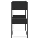 vidaXL Table console noir 90x35x80 cm bois d'ingénierie