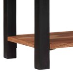vidaXL Bibliothèque Marron  Noir 50 x 30 x 110 cm Bois d'Acacia Massif
