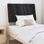 vidaXL Tête de lit capitonnée Noir 80 cm Pin massif