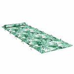 vidaXL Coussin de chaise longue motif de feuilles 180x60x4 cm