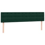 vidaXL Sommier à lattes de lit et matelas vert foncé 180x210cm velours