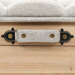 Banc banquette de rangement 110 cm bois de sapin massif 02_0010774