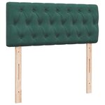vidaXL Cadre de lit ottoman avec matelas vert foncé 120x200 cm velours