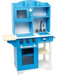 Cuisine pour enfant en bois bleue "ZANE" 30 x 74 x 103 cm