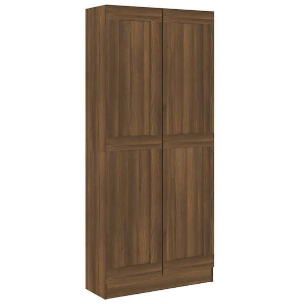 vidaXL Armoire à livres Chêne marron 82 5x30 5x185 5cm Bois ingénierie