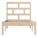 vidaXL Cadre de lit sans matelas bois massif