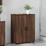 vidaXL Cabinet de salle de bain Chêne marron 60 x 35 x 80 cm