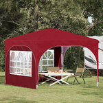 vidaXL Tente de fête pop-up 290 x 290 x 245 cm Bordeaux