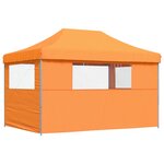 vidaXL Tente de fête Orange 279 x 410 x 315 cm Tissu Oxford