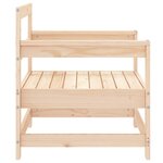 vidaXL Chaises de jardin 2 Pièces bois massif de pin