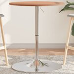 vidaXL Table de bar Ø60x89 5 cm bois massif de hêtre