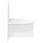 vidaXL Table de chevet Blanc 48 x 49 x 65 cm Bois d’ingénierie