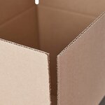 Pack and Move - Lot 60 cartons déménagement stockage S - 36 x 28x 18 cm - Poignées renforcées - 3 adhésifs offerts