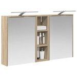 vidaXL Ensemble de Meubles de Salle de Bain 3 Pièces 106 x 16 x 62 5 cm