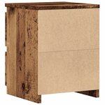 vidaXL Tables de chevet 2 Pièces vieux bois 30x30x40 cm bois d'ingénierie